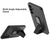 Mobizang Leather Ultra Thin Back Case for Samsung Galaxy S24 Cover | with Adjustable Stand Stand Full Body Protection Back Cover (Black)