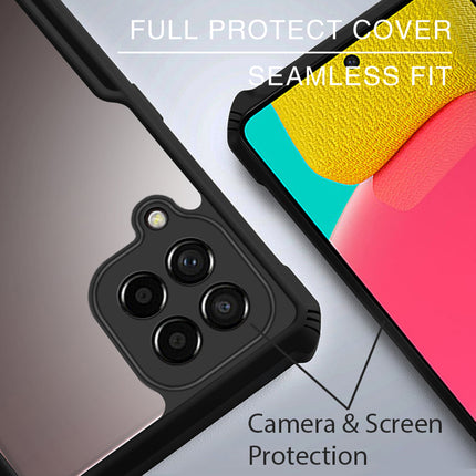 Beetle for Samsung Galaxy M53 (5G) Back Case, [Military Grade] Shockproof Slim Hybrid Cover (Black)