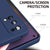 Matte Lens Protective Back Cover for Realme X7 PRO , Slim Silicone with Soft Lining Shockproof Flexible Full Body Bumper Case (Blue)