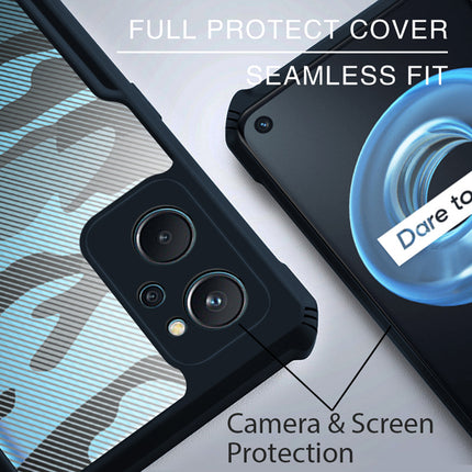 Beetle Camouflage for Realme 9i Back Case, [Military Grade] Shockproof Slim Hybrid Cover (Blue)
