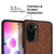Soft Fabric & Leather Hybrid for Xiaomi Mi 11X Pro / Mi 11X  Back Cover, Shockproof Protection Slim Hard Back Case (Brown)