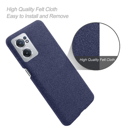 Woven Soft Fabric Case for OnePlus Nord CE 2 (5G) Back Cover, Shock Protection Slim Hard Anti Slip Back Cover (Blue)