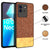 Mobizang Soft Fabric & Leather Hybrid Protective Case Cover for Vivo IQOO Neo 6 (5G) (Brown)