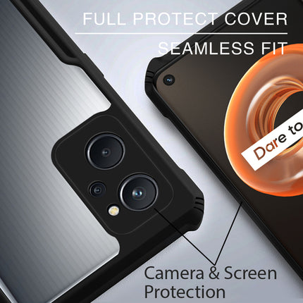 Beetle for Realme 9i Back Case, [Military Grade Protection] Shock Proof Slim Hybrid Bumper Cover (Black)