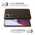 Woven Soft Fabric Case for Oppo F21 PRO (5G) Back Cover, Shock Protection Slim Hard Anti Slip Back Cover (Brown)