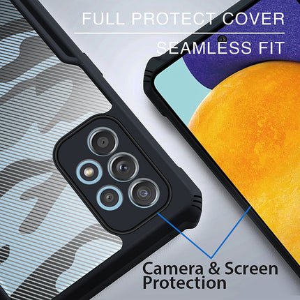 Beetle Camouflage for Samsung Galaxy A73 (5G) Back Case, [Military Grade Protection] Shock Proof Slim Hybrid Bumper Back Cover , Black