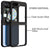 Mobizang Hawkeye Clear Back Cover for Samsung Galaxy Z Flip 5 | Camera Lens Protector Shockproof Slim Clear Case Cover (Black Sides)