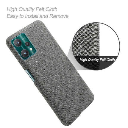 Woven Soft Fabric Case for Realme 9 Pro Back Cover, Shock Protection Slim Hard Anti Slip Back Cover (Grey)
