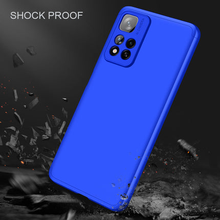 Double Dip Full 360 Protection Back Case Cover for Xiaomi 11i HyperCharge (Blue)