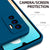 Matte Lens Protective Back Cover for Vivo V23E , Slim Silicone with Soft Lining Shockproof Flexible Full Body Bumper Case (Blue)