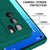 Matte Lens Protective Back Cover for Oppo Reno 6 Pro (5G) , Slim Silicone with Soft Lining Shockproof Flexible Full Body Bumper Case , Green
