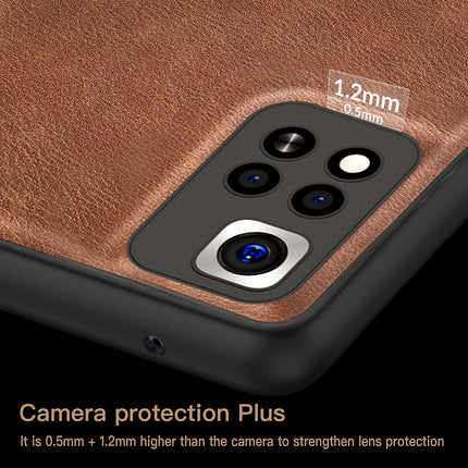 Tux Back Case For Xiaomi 11i / 11i HyperCharge , Slim Leather Case with Soft Edge Shockproof Back Cover (Brown)