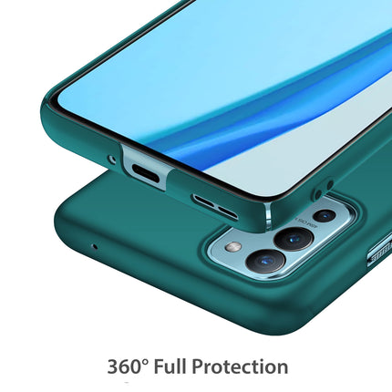Silk Smooth Finish [Full Coverage] All Sides Protection Slim Back Cover For OnePlus 9R / One Plus 9R (Green)