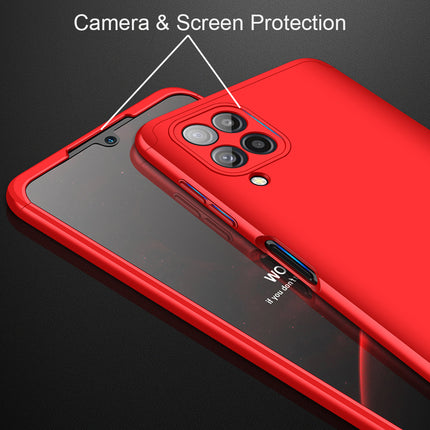 Double Dip Full 360 Protection Back Case Cover for Samsung Galaxy M32 (Red)