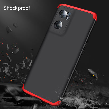 Double Dip Full 360 Protection Back Case Cover for OnePlus Nord CE 2 (Red , Black)