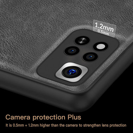Tux Back Case For Xiaomi 11i / 11i HyperCharge , Slim Leather Case with Soft Edge Shockproof Back Cover (Black)