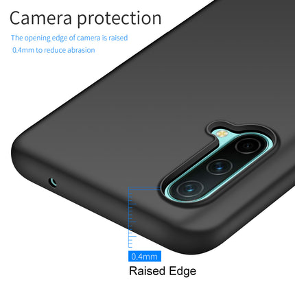 Silk Smooth Finish [Full Coverage] All Sides Protection Slim Back Case Cover for OnePlus Nord CE (5G) / One Plus Nord CE (5G) (Black)