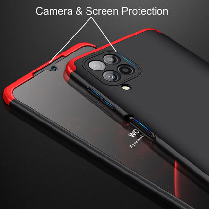 Double Dip Full 360 Protection Back Case Cover for Samsung Galaxy M32 (Red,Black)
