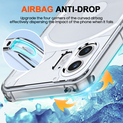 Mobizang Shield Clear Acrylic Back Shock Proof Case Cover for Nothing Phone 2 (Transparent)