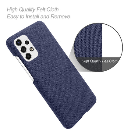 Mobizang Woven Soft Fabric Case for Samsung Galaxy A53 (5G) Back Cover,  Shock Protection Slim Hard Anti Slip Back Cover (Blue)
