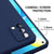 Matte Lens Protective Back Cover for Oppo F19 , Slim Silicone with Soft Lining Shockproof Flexible Full Body Bumper Case , Blue