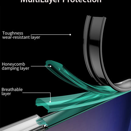 Mobizang Clear Airbag Back Case for Samsung Galaxy S24 | Transparent Shockproof Slim Hard PC Shell Protective Cover (Green)