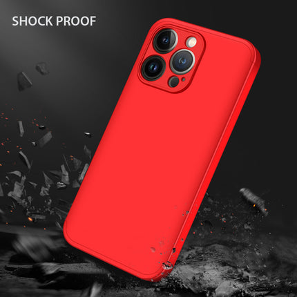 Double Dip Full 360 Protection Back Case Cover for Apple iPhone 13 Pro Max (6.7) (Red)