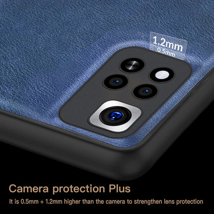Tux Back Case For Xiaomi 11i / 11i HyperCharge , Slim Leather Case with Soft Edge Shockproof Back Cover (Blue)
