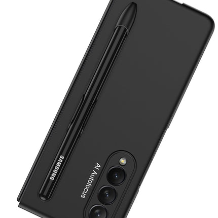 Ultra Thin Back Case for Samsung Galaxy Z Fold3 , [Inbuilt S Pen Holder] Full Body Protection Hard Back Cover , Black