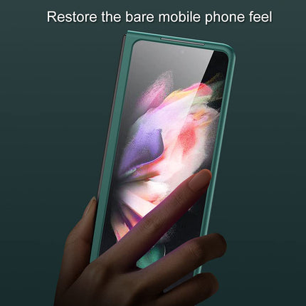 Ultra Thin Back Case for Samsung Galaxy Z Fold3 , Full Body Protection Hard Back Cover , Green