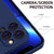 Matte Lens Protective Back Cover for Apple iPhone 13 Pro Max (6.7) , Slim Silicone with Soft Lining Shockproof Flexible Full Body Bumper Case (Blue)