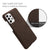 Mobizang Woven Soft Fabric Case for Samsung Galaxy A73 (5G) Back Cover, Shock Protection Slim Hard Anti Slip Back Cover (Brown)