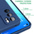 Matte Lens Protective Back Cover for Oppo Reno 6 (5G) , Slim Silicone with Soft Lining Shockproof Flexible Full Body Bumper Case , Blue
