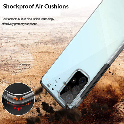 Shield Frosted Acrylic Back Shock Proof Case Cover for Samsung Galaxy A33 (5G) (Black)