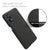 Woven Soft Fabric Case for Realme X7 Pro Back Cover, Shock Protection Slim Hard Anti Slip Back Cover (Black)