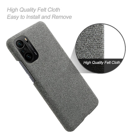 Woven Soft Fabric Case for Xiaomi Mi 11X / 11X Pro Back Cover, Shock Protection Slim Hard Anti Slip Back Cover (Grey)