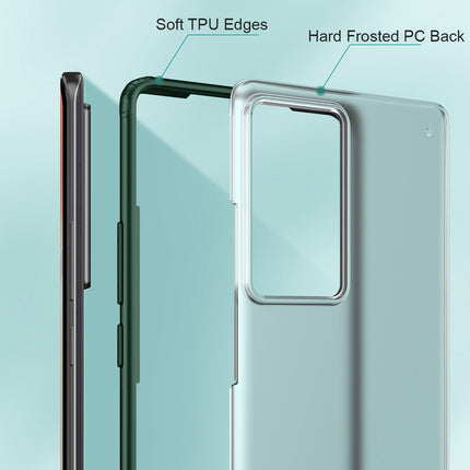 Shield Frosted Acrylic Back Shock Proof Case Cover for Vivo X70 PRO (Green)