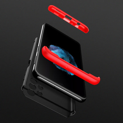 Double Dip Full 360 Protection Back Case Cover for Samsung Galaxy A32 (4G) (Red,Black)