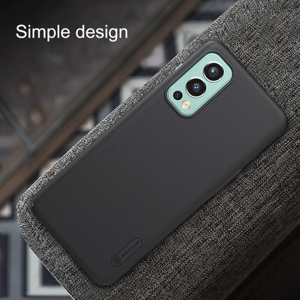 Nillkin Super Frosted Shield Hard Back Cover Case for Oneplus Nord 2 (5G) (Black)