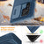 Mobizang Camshield Back Cover for Samsung Galaxy S22 Ultra | Inbuilt Slider Shockproof Lens Protection Case (Blue)