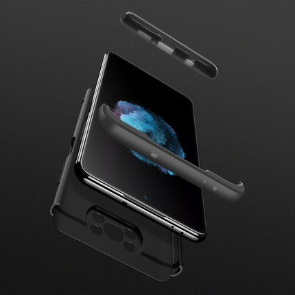 Double Dip Full 360 Protection Back Case Cover for Poco X3 Pro (Black)