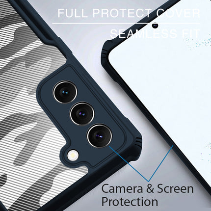 Beetle Camouflage for Samsung Galaxy S22 Plus Back Case, [Military Grade] Shockproof Slim Hybrid Cover (Blue)