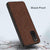 Soft Full Fabric Protective Shockproof Back Case Cover for Vivo IQOO 3 (Full Brown)