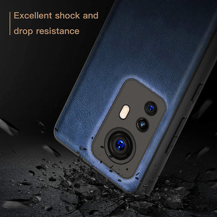 Tux Back Case for Xiaomi 12 PRO (5G) , Slim Leather Case with Shockproof Back Cover (Blue)