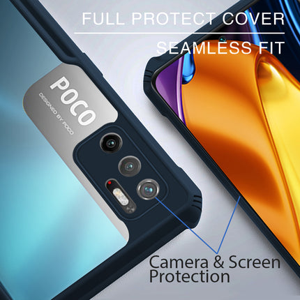 Beetle for Poco M3 Pro Back Case, [Military Grade Protection] Shock Proof Slim Hybrid Bumper Cover (Blue)
