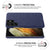 Woven Soft Fabric Case for Samsung Galaxy S22 Ultra Back Cover, Shock Protection Slim Hard Anti Slip Back Cover (Blue)