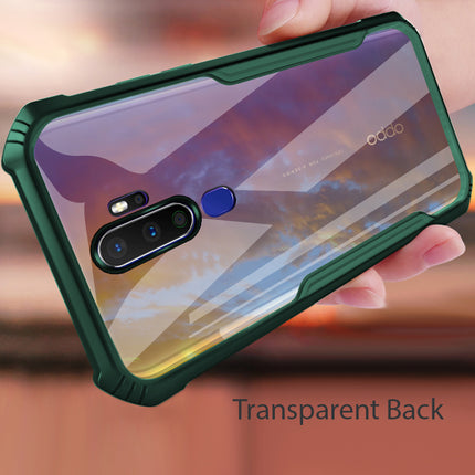 Beetle for Oppo A9 (2020) Back Case, [Military Grade Protection] Shock Proof Slim Hybrid Bumper Cover (Green)