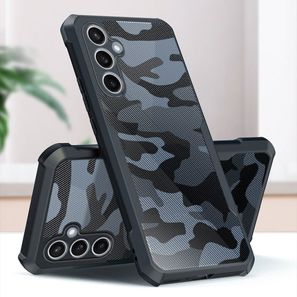 Mobizang Beetle Camouflage Back Cover for Samsung Galaxy S23 FE | [Military Grade Protection] Shock Proof Slim Hybrid Bumper Case (Black)
