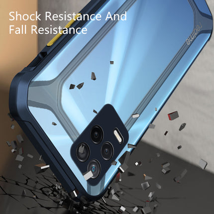 Unicorn for Realme 8 (5G) Clear Back Case, [Military Grade Protection] Shock Proof Slim Hybrid Bumper Cover (Blue)