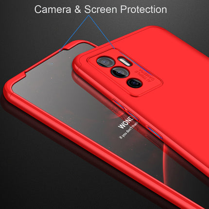 Double Dip Full 360 Protection Back Case Cover for Vivo V23E (Red)